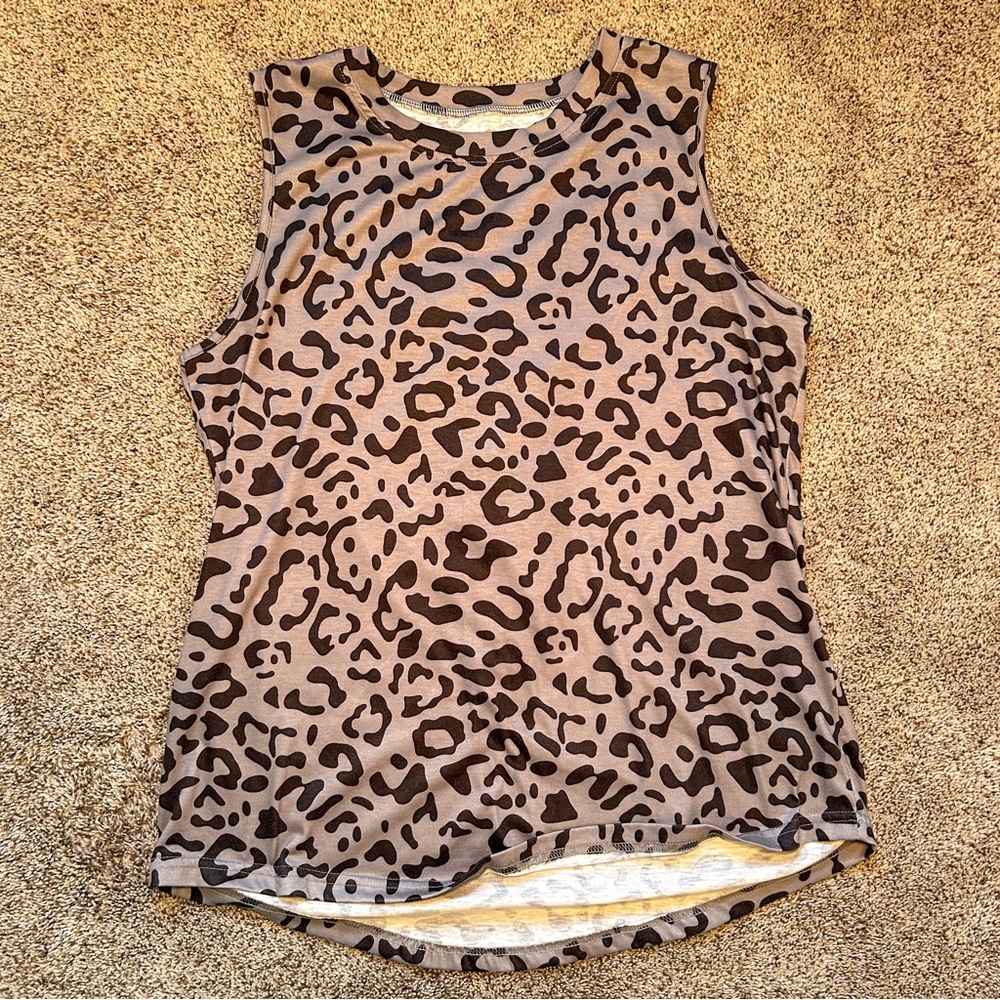 Boutique Leopard Tank Top
